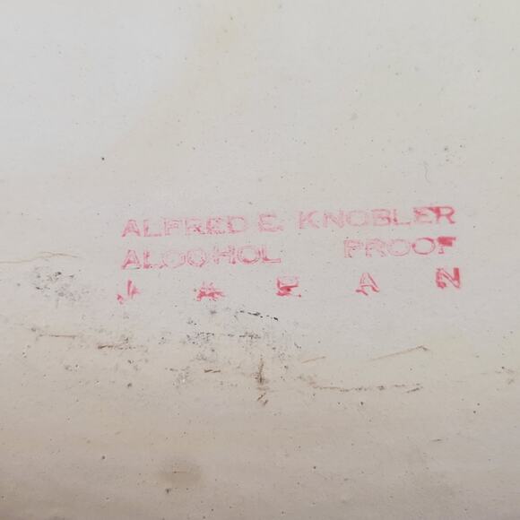 VTG Alfred E. Knobler Alcohol Proof Tray Japan Decorative Floral Design 14x12 - Picture 13 of 14